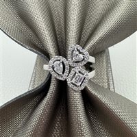 Ring Babila Milano Woman Trilogy in White Gold Diamante 0.61 Ct 268373BB - 268373BB